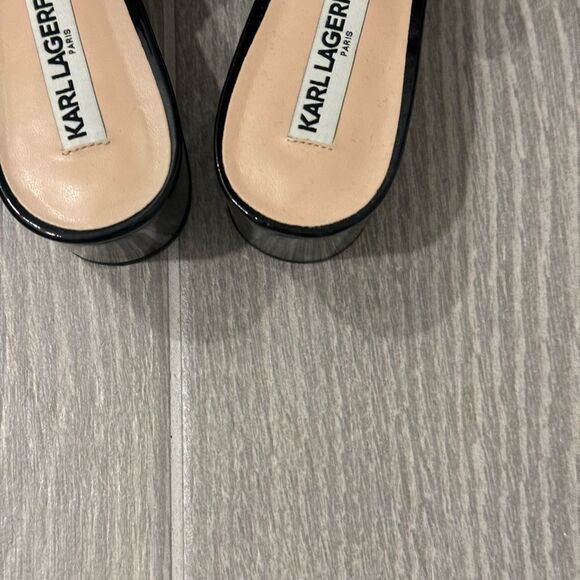 Karl Lagerfeld Women's Black and Tan Mules Very nice - Picture 5 of 6